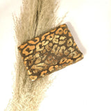 Mini-Geldbörse Leopard Taupe
