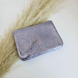 Metallic lilac mini wallet