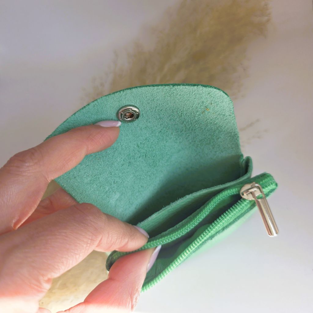 Mini wallet blush apple green