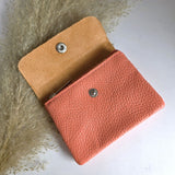 Mini-Portemonnaie in Blush-Koralle