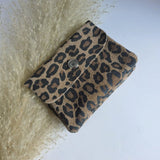 Mini-Geldbörse Leopard Braun