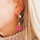 Ohrringe Peace Rosa