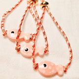 Armband Fisch Dots Rosa
