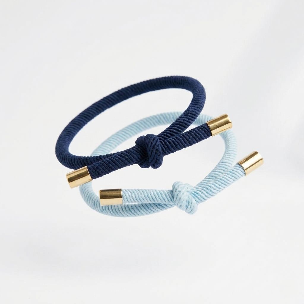 Bracelet hair tie navy