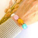 Klobiger Perlenarmband Rubin