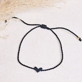 Ibiza armband hartje zwart
