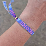 Stoffarmband Amour Lavendel