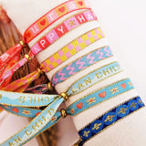 Stoffarmband Amour orange