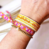 Lint armbandje Good Vibes