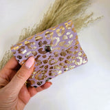 Mini wallet leopard lilac