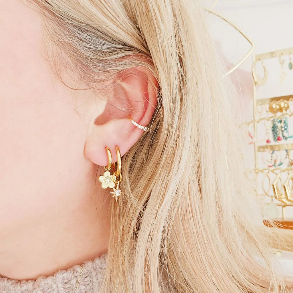 Earrings flower small
