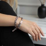 Wickelarmband Leopard Love Koralle