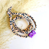 Wickelarmband Leopard Love Lila