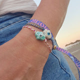 Armband Hamsa Hand weiß