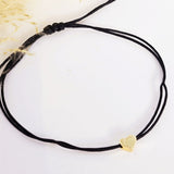 Mini Heart Bracelet Black