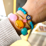 Klobiger Perlenarmband Rubin