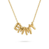 Bubble ketting met naam - Stainless Steel