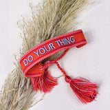 Geweven armband Do your thing
