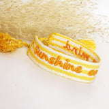 Gewebtes Armband Sunshine on my mind