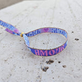 Stoffarmband Amour Lavendel