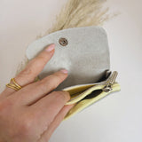 Mini portemonnee blush geel