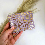 Mini wallet leopard lilac