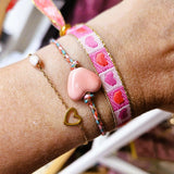 Bracelet heart pink