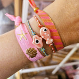 Armband Fisch Dots Rosa