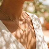 Bubble ketting letter met hartje