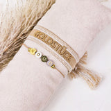 Geweven armband Goldstück