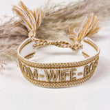 Geweven armband Mom Wife Boss