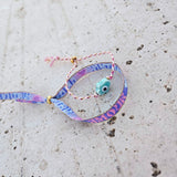 Stoffarmband Amour Lavendel