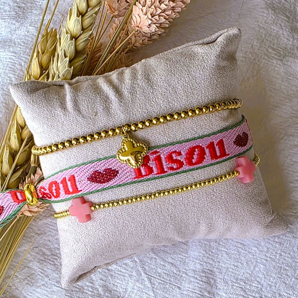 Lint armbandje Bisou