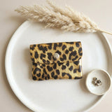 Mini-Portemonnaie Metallic-Leopard