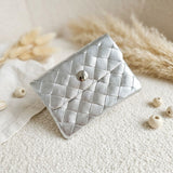 Mini portemonnee weave silver