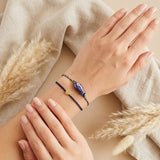 Mini Heart Bracelet Navy