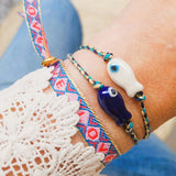 Armband visje donkerblauw