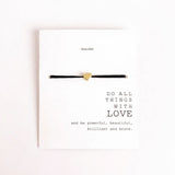 Mini Heart Bracelet Black
