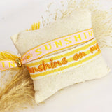 Gewebtes Armband Sunshine on my mind
