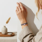 Wikkelarmband leopard love lichtroze