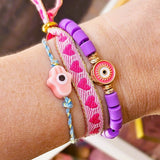 Armband Hamsa-Hand Rosa