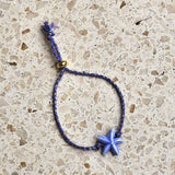 Armband Seestern hellblau