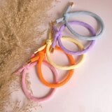 Golden Knot Bracelet Neon Orange