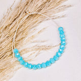 Armband facet blue pearl