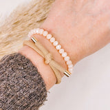 Armband Facette Beige Perle