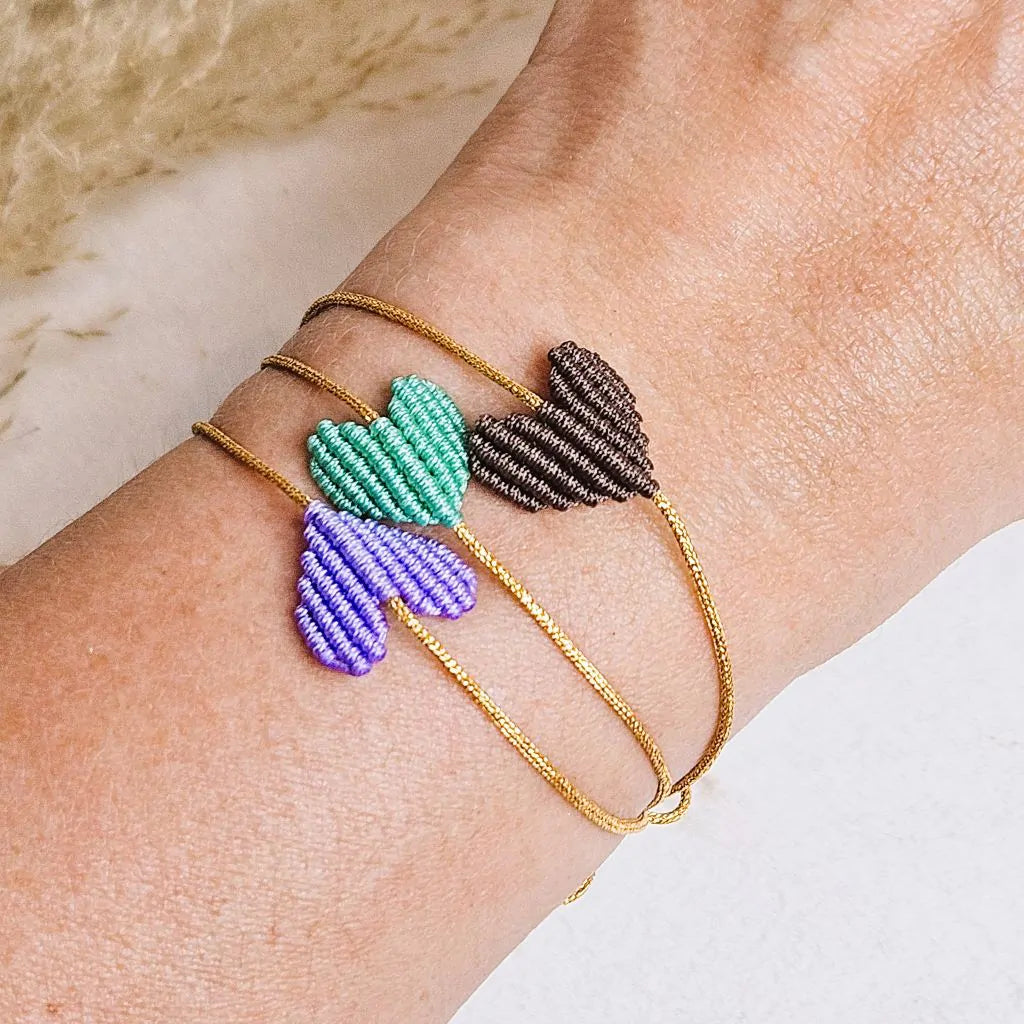 Armbandje hartje groen