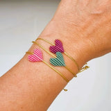 Armbändchen Herzchen Rosa