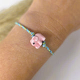 Armband Elefant rosa
