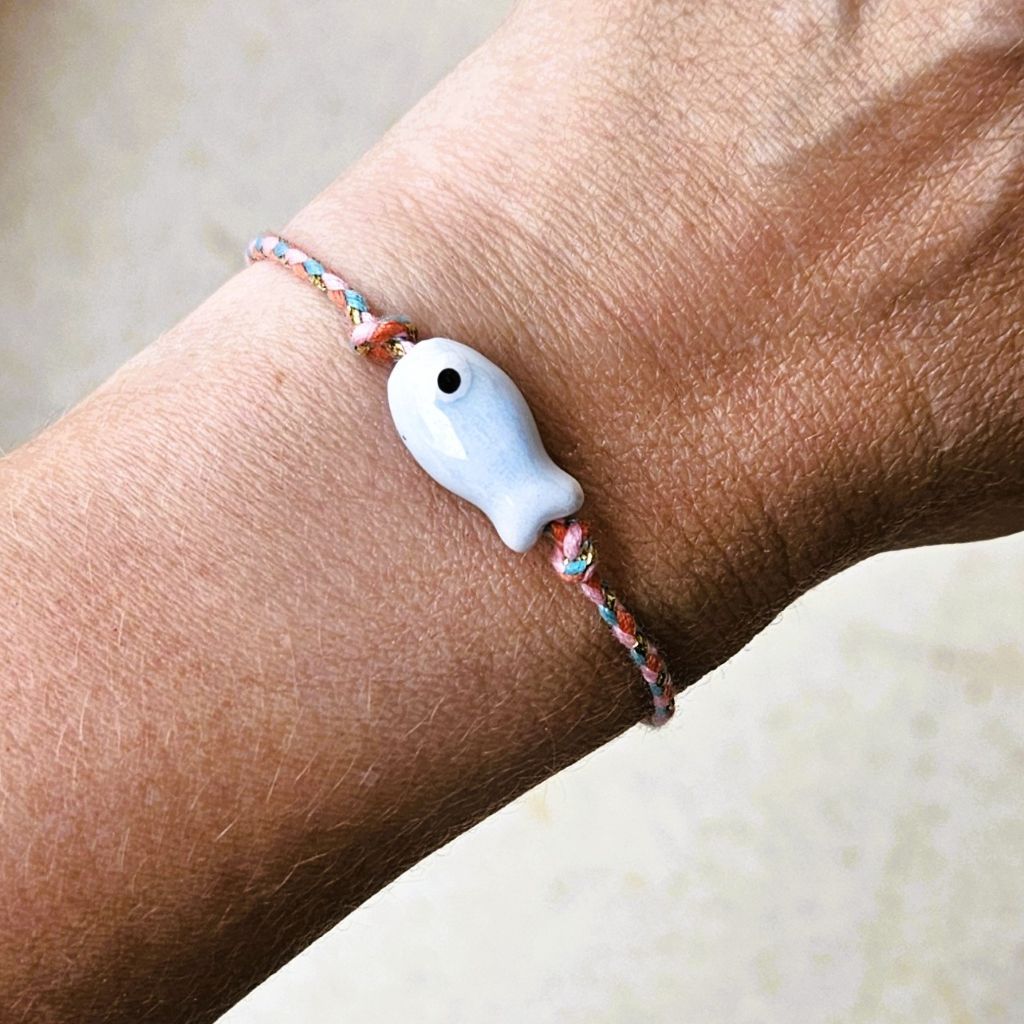 Armband Fisch Cyan