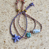 Armband Seestern hellblau